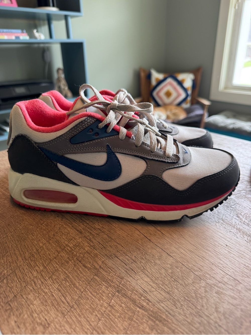 Nike Women’s Air Max Grey Navy Orange Sneakers